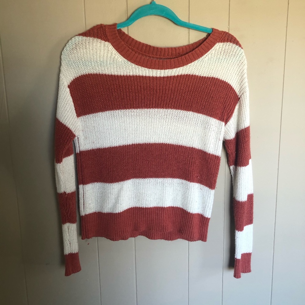 knit stripped sweater